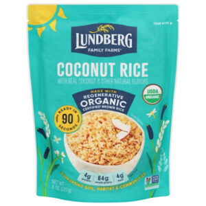 Lundberg Coconut Rice Regenerative Organic Ready in 90 seconds - 8 Oz