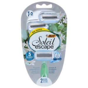 Bic Soleil Escape 5 Blade Womens Shaver With Eucalyptus jasmine - 2 Pk - 2 Count