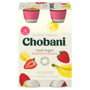Chobani Strawberry Banana Lowfat Greek Style Yogurt Drink - 7 fl Oz