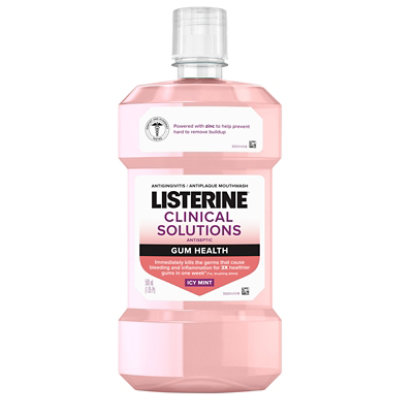 Listerine Clinical Solutions Gum Health Mouthwash Icy Mint - 500 mL