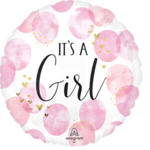 Baby Girl Balloon Mylar Jumbo 36 Inch - Each