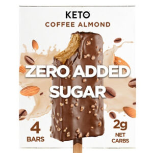 Keto Pint Coffee Almond Ice Cream Bars Zero Sugar Added - 4-11 Fl. Oz.