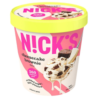 Nick's Cheesecake Brownie Ice Cream - 16 Oz