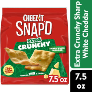 Cheez-It Snapd Cheese Cracker Chips Sharp White Cheddar Thin Crisps - 7.5 Oz