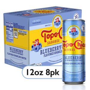 Topo Chico Sabores Blueberry Flavored Sparkling Water - 8-12 Fl. Oz.