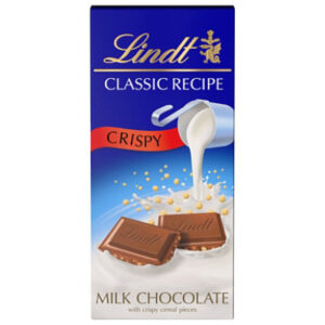 Lindt CLASSIC RECIPE Crispy Milk Chocolate Candy Bar - 4.4 Oz