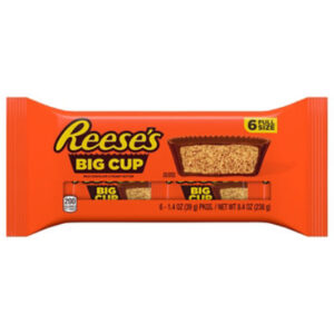 REESE'S Big Cup Milk Chocolate Peanut Butter Cups S'mores Candy Packs - 6-1.4 Oz