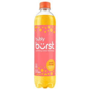 Bubly Burst Sparkling Water Beverage Peach Mango - 16.9 Fl. Oz.