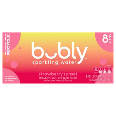 bubly Strawberry Sunset - 8-12 Fl. Oz.