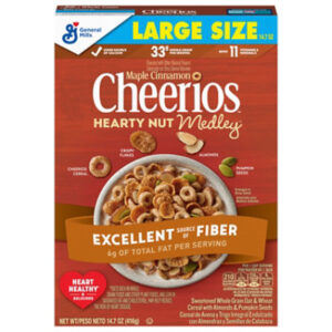 Hearty Nut Medley Maple Cin Cheerios Ls - 14.7 Oz