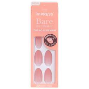 Kiss P Nails Impress Color Bare But Better Serenity - 1 Count