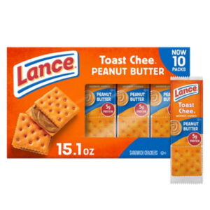 Lance ToastChee Peanut Butter Sandwich Crackers Multipack - 10-1.52 Oz