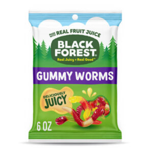Black Forest Gummy Worms Fruit Flavor - 6 Oz