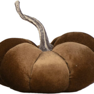 Overjoyed Boutique Velvet Brown Pumpkin Medium - Each