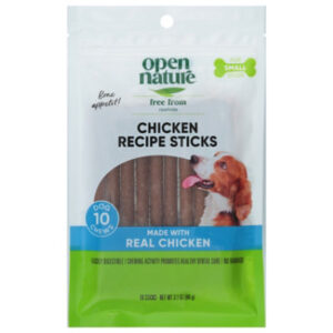 Open Nature Dog Chews Chicken Sticks - 10 Count