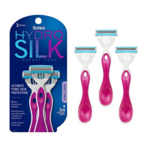 Hydro Silk Advanced Pubic Protection And In Grown Defense Razor - 3 Count