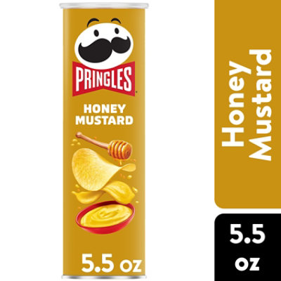 Pringles Potato Crisps Chips Honey Mustard Lunch Snacks - 5.5 Oz