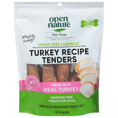 Open Nature Turkey Tenders Dog Treat - 12 Oz