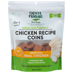 Open Nature Chicken Coins Dog Treat - 12 Oz