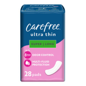 Carefree Pads Ultra Think Super Long Without Wings - 28 Count
