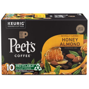Peet's Coffee, Honey Almond Light Roast K-cup Coffee Pods Carton - 10 Count