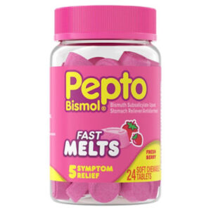 Pepto-bismol Instacool Regular Strength Multi-symptom Stomach Fast Melt Mint - 24 Count