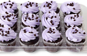Chocolate Black Raspberry Whipped Cupcakes 12 Count - Each