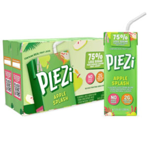 Plezi Kids Hydration Apple Splash Flavored Drink - 8 - 6.75 Oz
