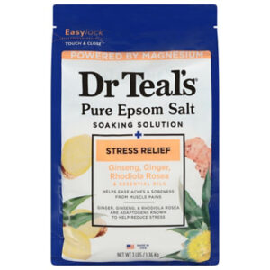 Dr Teal's Stress Relief & Essential Oils Pure Epsom Salt Soaking Solution - 3 Lbs.