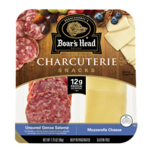 Boars Head Uncured Genoa Salami & Mozzarella Snack Tray - 1.75 Oz.