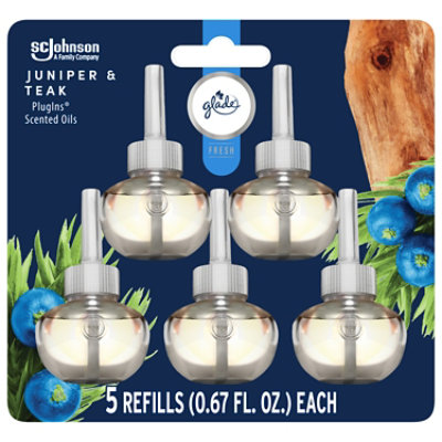 Glade Fresh Plugins Scented Oil Refills Juniper & Teak - 5-.67 Fl. Oz.