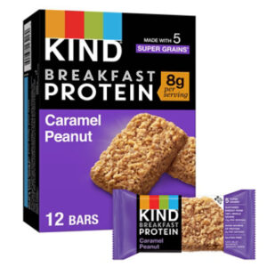 KIND Breakfast Caramel Peanut Gluten Free 8g Protein Breakfast Bars - 6-1.76 Oz