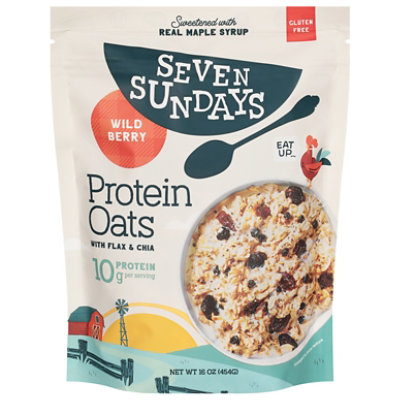 Seven Sundays Protein Oatmeal Wildberry - 16 Oz