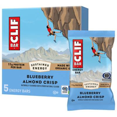 CLIF BAR Blueberry Almond Crisp Energy Bars - 5-2.4 Oz