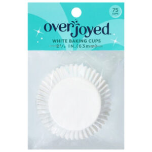 Overjoyed White Baking Cups 2.5 Inch - 75 Each