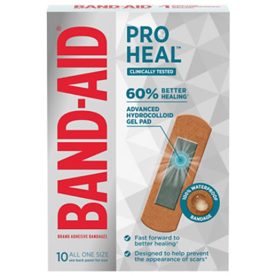 Band-aid Pro Heal Reg Aos - 10 Count