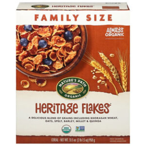 Natures Path Heritage Family Size Flakes Cereal - 33.5 Oz