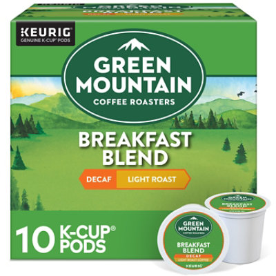 Green Mountain Coffee Roasters Breakfast Blend Decaf - 10 Count