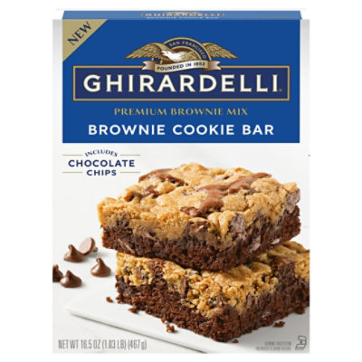 Ghirardelli Brownie Cookie Bar Brownie Mix - 16.5 Oz