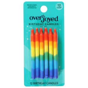 Overjoyed Ombre Birthday Candles - 12 Each