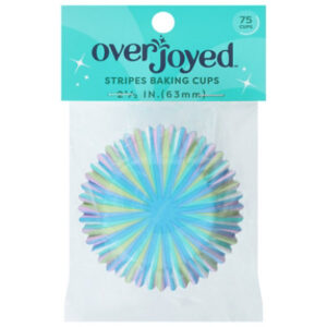 Overjoyed Stripes Baking Cups 2.5 Inch - 75 Each