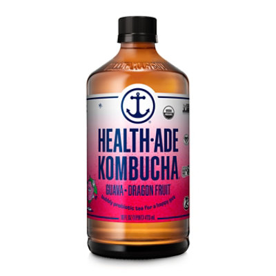 Health Ade Guava Dragonfruit Kombucha - 16 Fl.Oz.