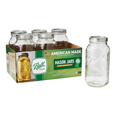 Ball Wm 64Oz Half Gallon Jar 6pk - Each