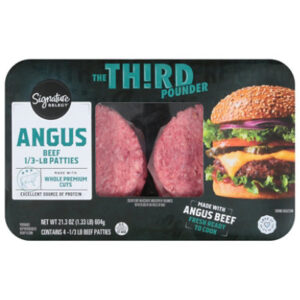 Signature Select Angus Beef Patties The 3rd Pounder - 21.32Oz