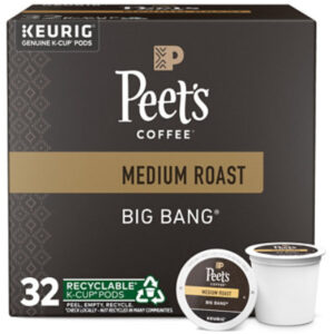 Peet's Coffee Big Bang Medium Roast K-cup Coffee Pods Carton - 32 Count