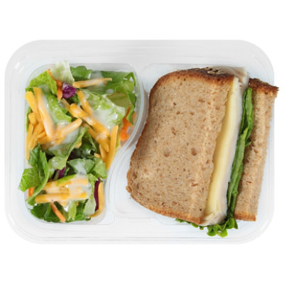 Readymeals Turkey And Swiss Sandwich With Garden Salad - 6.4 Oz