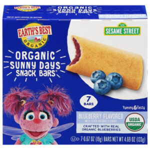 Earth's Best Sesame Street Sunny Days Cereal Bars Blueberry - 4.69 Oz