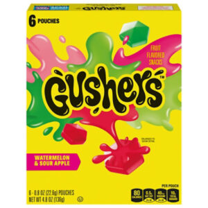 Gushers Sour Fruit Flavored Snacks 6 Count - 4.8 Oz