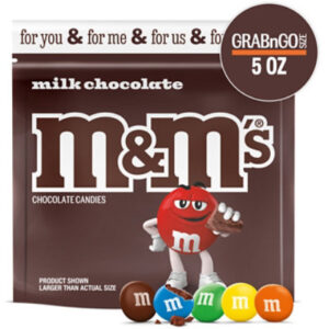 M&ms Milk Chocolate Stand Up Pouch 5 Ounces Per Bag - 5 OZ