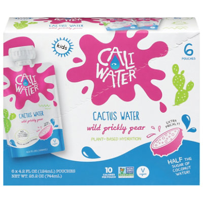 Caliwater Prickley Pear Cactus Water - 6-4.2 Fl. Oz.